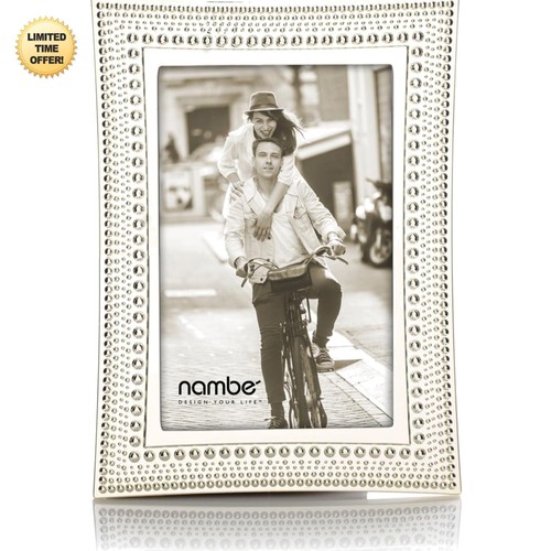 Namb 4x6 beaded silver - namb,